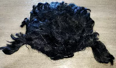 Mens Short BLACK HAIR WIG HALLOWEEN COSTUME ELVIS SIDE BURNS ONE SIZE CLEAN! • $4.76