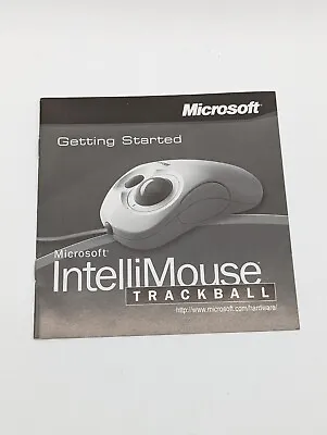 Microsoft 1999 Intellimouse Trackball Mouse **BOOK ONLY! (No Mouse) Vintage  • £4.83