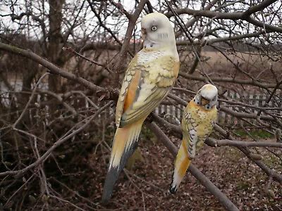 Vintage Kelvins Japan Mom & Baby Porcelain Bisque Budgerigar Parakeet Clip Birds • $110.99