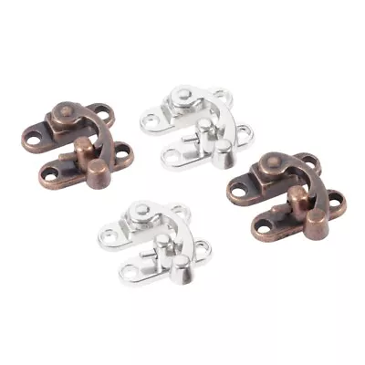 $4.28 • Buy 2Pcs Zinc Alloy Jewelry Gift Wine Wooden Box Hasp Latch Hook Hardware Decorative