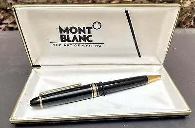 Vintage Black Montblanc Meisterstuck 164 Classique Ballpoint Pen And Case • $100