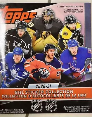 Pick Your Sticker Cards 2020-21 Topps NHL Hockey Stickers Singles (#254-506) • $1.99