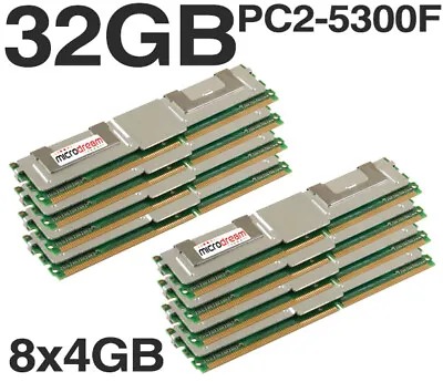 32GB (8x4GB) DDR2 PC2-5300F 2Rx4 667MHz Memory RAM Apple Mac Pro 2006 2008 • £34.95