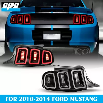 For 10-14 Ford Mustang LED Tail Lights Sequential Turn Signal Brake Rear Lamp • $399.99