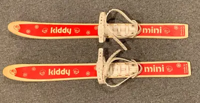 Vintage Smurfs Kiddy Mini Skis Made In Austria Youth Kid Mountain • $70