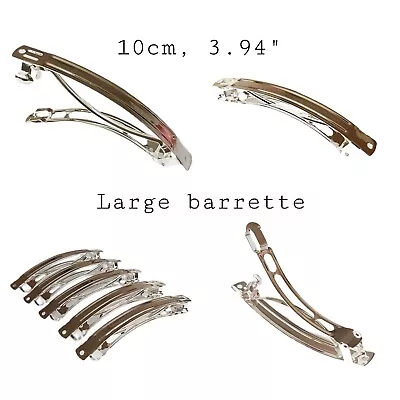 £2.59 • Buy 3x Large Hair Barrette Backs,  Hair Clip Base DIY, Jewellery Making, 10 Cm 