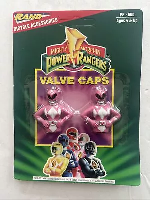 Mighty Morphin Power Rangers Bicycle Valve Caps Pink Ranger Kimberly 1994 NOS • $10