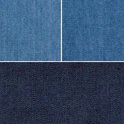 4oz Washed Denim Fabric 100% Cotton 145cm Wide Soft Lightweight • £1.50