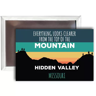 Hidden Valley Missouri 2 X 3 - Inch Ski Top Of The Mountain Fridge Magnet • $43.26