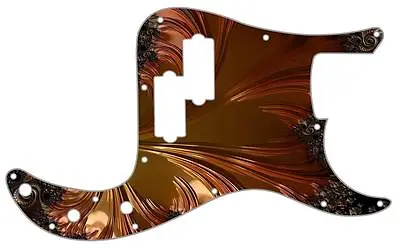 P Bass Precision Pickguard Custom Fender 13 Hole Guitar Pick Guard Fractal 3 • $66.33