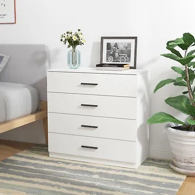 White Wooden Bedroom Furniture Cabinet Chest Of Drawers Dressing Table Wardrobe • £64.99