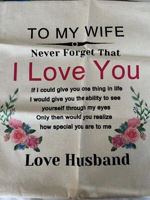 £3 • Buy Wife I Love You Cushion Cover