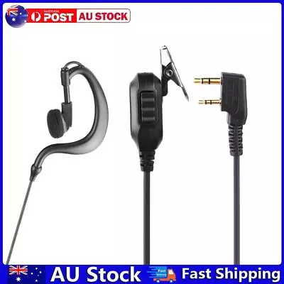 Walkie Talkie Earpiece G Type Earhook For Baofeng UV-5R Kenwood Two Way Radio AU • $10.99