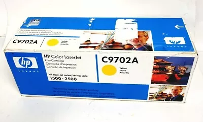Genuine Hp Color LaserJet Print Cartridge 1500-2500 C9702A-YELLOW • $92.50