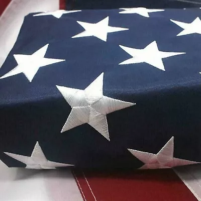 American 210D 3x5 FT US Flag Heavy Duty Embroidered Stars Sewn Stripes Grommets • $9.27