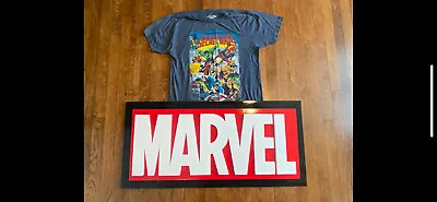 Marvel Comics The Secret Wars T Shirt L Sign Logo Display Wall Art Artwork • $124.99
