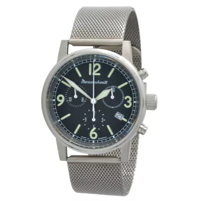 Messerschmitt Aviator Watch Quartz Chronograph ME1624M 5 Atm Ronda 5030.D • $371.22