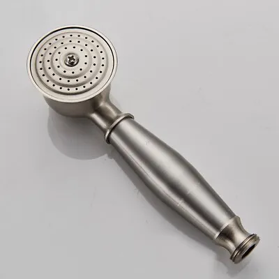 £11.87 • Buy Brushed Nickel Telephone Style Water Saving Bathroom Hand Held Shower Head