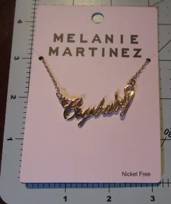 MELANIE MARTINEZ Cry Baby Namplate NECKLACE SET Cord Merch Block K-12 Portals O • £22.16