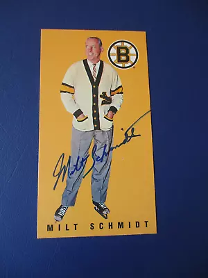 Milt Schmidt Signed 1994 Parkhurst Tall Boys Auto Hockey Card Boston Bruins • $19.99