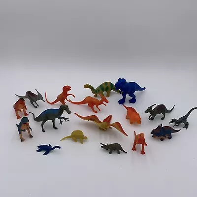 Lot Of 17 Assorted Miniature Dinosaur Figures Dino Figure Toy Jurassic • $15.99