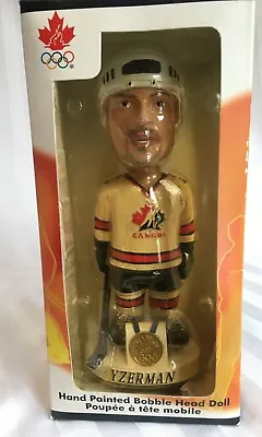 $24.99 • Buy NHL Hockey 2002 OLYMPICS TEAM Canada STEVE YZERMAN Bobbel Head Doll NHLPA New