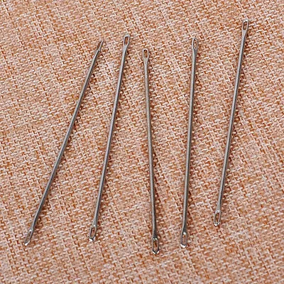 5 Double Eyed Transfer Needles Fit For 4.5mm 5.6 Gauge Standard Knitting Machine • $18.07