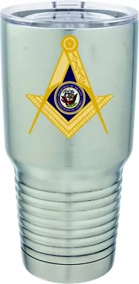 U.S. Navy Masonic Full Color 30oz. Polar Camel S/S Mug • $29.95