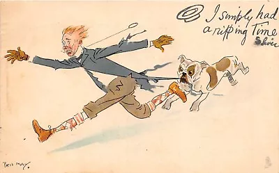 £4 • Buy Postcard Comic Gent Bulldog - Ripping Time   -  Phil May