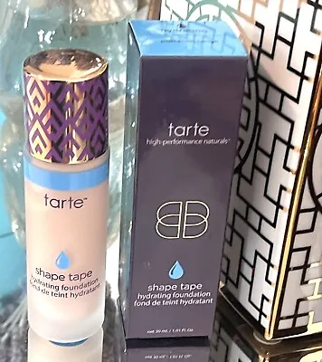 TARTE Shape Tape™ Hydrating Foundation Porcelain Beige (Light) RRP$65 New In Box • $48