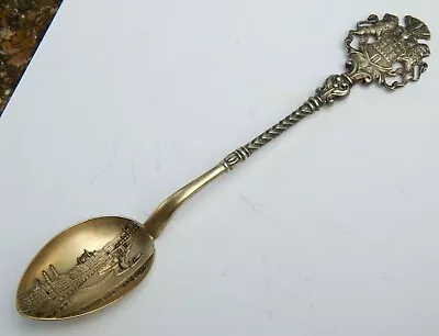 Jungfernstieg Hamburg Germany Souvenir Spoon 950 Sterling Silver • $29.99