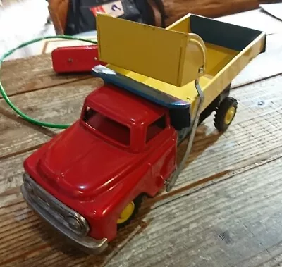 1950s Vintage Line Mar Toys Remote Controller Tin Dump Truck Made In Japan • $327.99