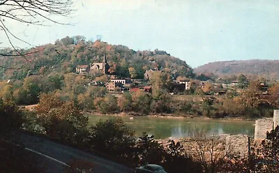 Postcard WV Harpers Ferry Across Shenandoah River Chrome Vintage PC G5644 • $3