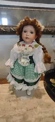 14  Porcelain Irish Doll With Music Box  Plays   Four Leaf Clover  • $6