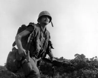 Marine Under Viet Cong Fire Operation Tippecanoe 8x10 Vietnam War Photo 533 • $7.43