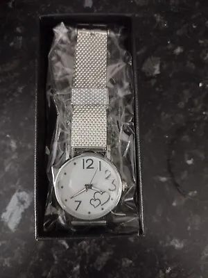 £0.99 • Buy Silver Looking Heart Watch
