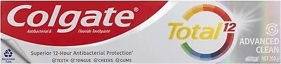 Colgate Total Advanced Clean Antibacterial Toothpaste 200g Whole Mouth Health-AU • $12.50