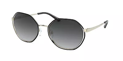 Michael Kors Porto MK1072 10148G Sunglasses Women's Light Gold/Black/Grey 57mm • $59.95