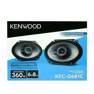 NEW Kenwood KFC-D681C 360 Watt 6  X 8  2-Way Coaxial Car Audio Speakers 6x8  • $59.98