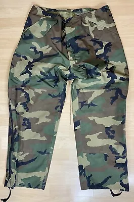 USGI US Army GoreTex Trousers Cold Weather Woodland Camo Large-Regular • $32.97