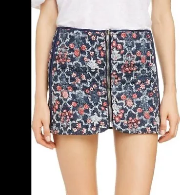 NWT Isabel Marant Ètoile Marily Floral Quilted Reversible Skirt Size 42/ 10 U.S • $135