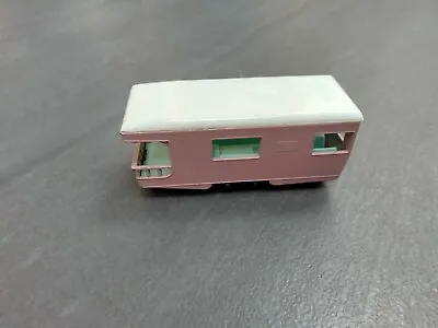 Matchbox Series Lesney No. 23 - Trailer Caravan - Pink With White Plastic Roof • £8