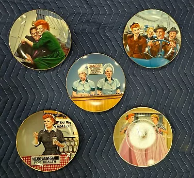 I Love Lucy Plates The Hamilton Collection Set Of 5 • $90