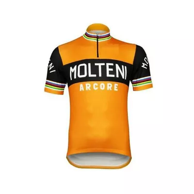 Retro Mens Molteni Acore Cycling Jersey Bicycle Jersey Cycling Shirt Bike Jersey • $20.87