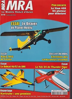 Mra N°816 Plan: Slam 400 / Le Beaver / Bobcat 46/52 / Yak 54 / Carbu Gasoline • $5.40