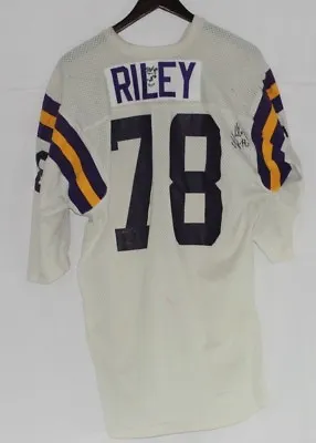 1974-84 Steve Riley Minnesota Vikings Offensive Tackle Game Worn/Signed  Jersey • $399.99