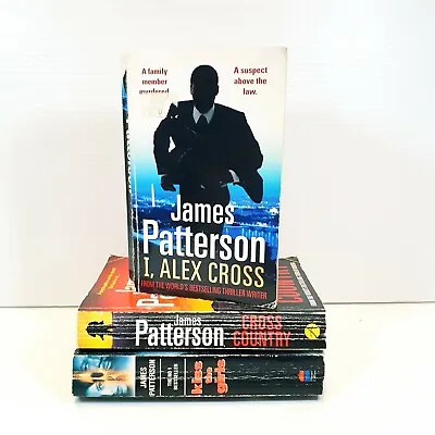 $19.99 • Buy 3 X James Patterson Small Paperback: Kiss The Girls, Cross Country, I Alex Cross