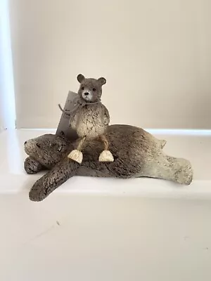 £9.80 • Buy Next Bonnie The Bear Sleeping Ornament Animal Figurine Sculpture Christmas Gift
