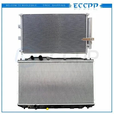 Aluminum Radiator & AC Condenser Cooling Kit For 2006-2011 Honda Civic 1.8L • $91.49