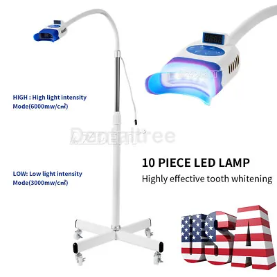 $105.31 • Buy Dental Mobile Teeth Whitening Machine Lamp Tooth Bleaching 10 LED Blue Light